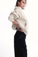 Oversized Teddy Fleece Bomber Jacket