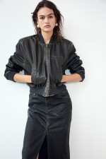 Coated Bomber Jacket