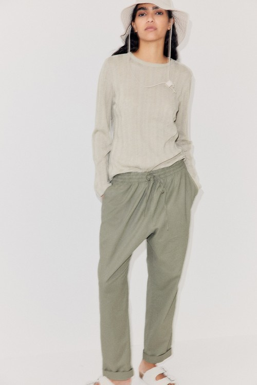 Linen-blend Joggers