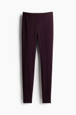 Zip-Hem Thick Jersey Leggings