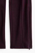 Zip-Hem Thick Jersey Leggings