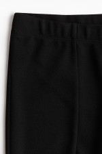 Zip-Hem Thick Jersey Leggings